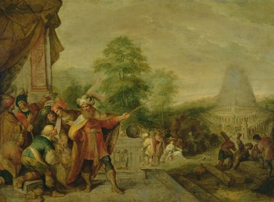 Bábel tornyának épülete alkotó: Frans II Francken