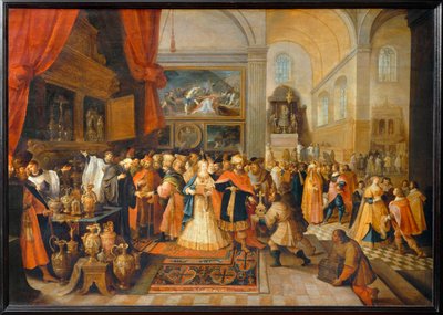Salamon a templom kincstárában alkotó: Frans II the Younger Francken