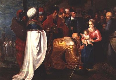 A mágusok imádása alkotó: Frans II the Younger Francken