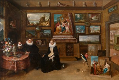 Sebastian Leerse festménygyűjteménye, 1610 körül (olaj, tábla) alkotó: Frans II the Younger Francken