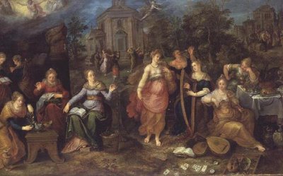 Példabeszéd a bölcs és bolond szüzekről alkotó: Frans II the Younger Francken