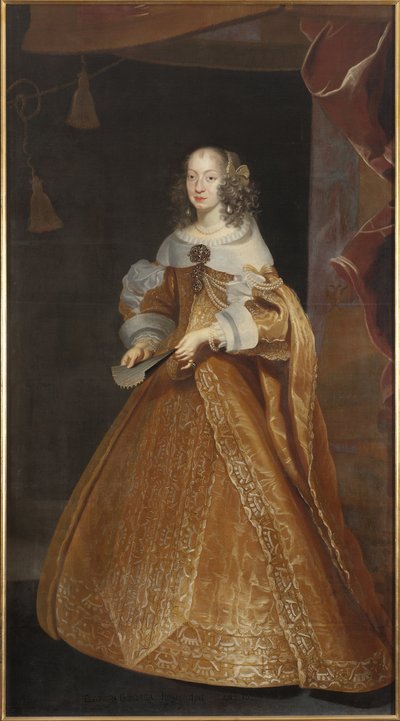 Eleonore de Nevers Mantua (vagy de Gonzague Mantoue vagy de Mayenne), a Szent Birodalom császárnője – Eleonora Gonzaga mantovai hercegnő, Nevers és Rethel (1630-1686), Szent-római császárnő portréja, Luycx, Frans (1604-1668) . Olajfestmény. Mérete: 226 alkotó: Frans Luyckx or Leux