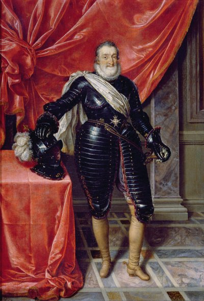 IV. Henrik francia király páncélban, 1610 körül alkotó: Frans Pourbus the Younger