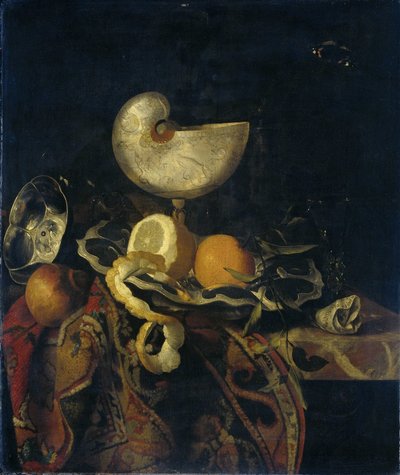 Csendélet Nautilus kupával alkotó: Frans Sant Acker