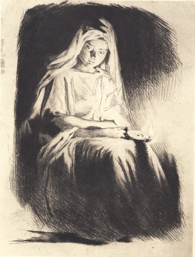 Nő a lámpával alkotó: Frans Schwartz
