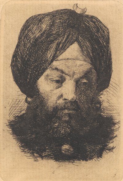 Férfi turbánnal alkotó: Frans Schwartz