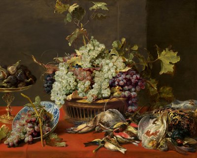 Csendélet szőlővel és vadakkal, c. 1630. alkotó: Frans Snyders
