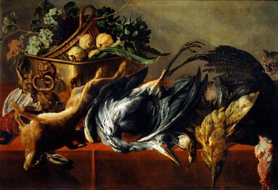 Csendélet ébenfa ládával, 17. század alkotó: Frans Snyders or Snijders
