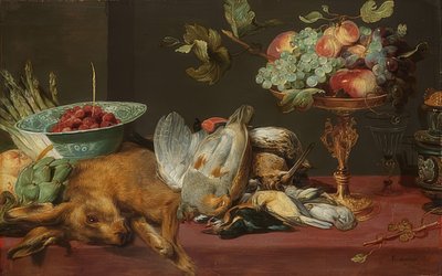 Csendélet apróvaddal és gyümölcsökkel alkotó: Frans Snyders or Snijders