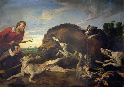 Vaddisznóvadászat, 1640 körül alkotó: Frans Snyders or Snijders