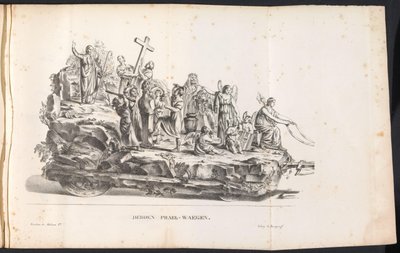 Harmadik úszó a Saint Rombout-i körmenetben, 1825 Harmadik Prael-waegen (cím a tárgyon) alkotó: Frans Vervloet