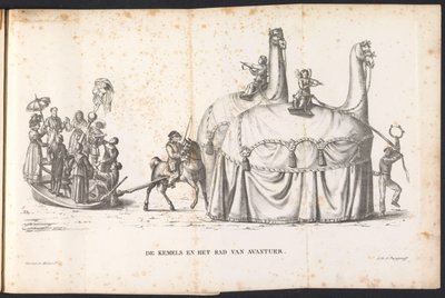 Két teve és a szerencsekerék, 1825 A Kemelek és az Avantuer kereke (cím a tárgyon) alkotó: Frans Vervloet