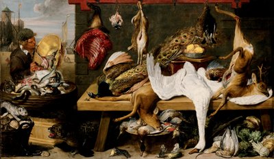 Piaci jelenet a rakparton, 1635-1640 körül alkotó: Frans and workshop Snyders