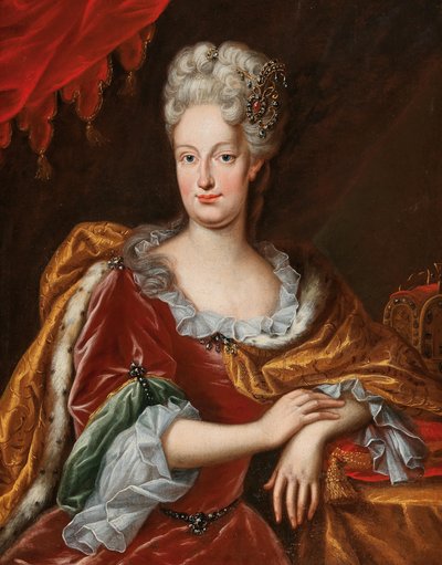 Brunswick-Wolfenbütteli Elisabeth Christine portréja 1691-1750.., 18. század 1. fele. alkotó: Frans van Stampart