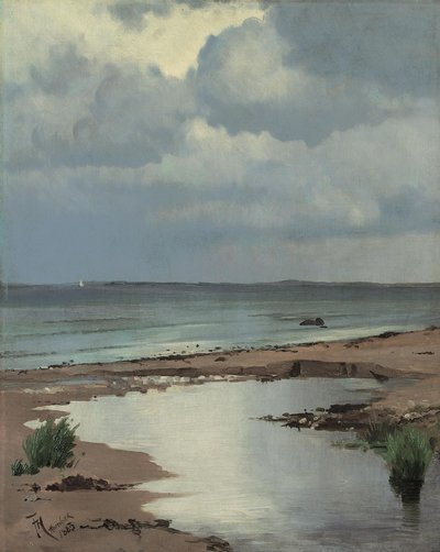 A Hornbæk strandról alkotó: Frants Henningsen