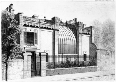 Painters studio, 57, boulevard Arago, Párizs. 1878 alkotó: Frantz Huguelin