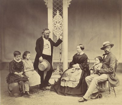 [Hat ember csoportportréja], 1850-60-as évek. alkotó: Franz Antoine
