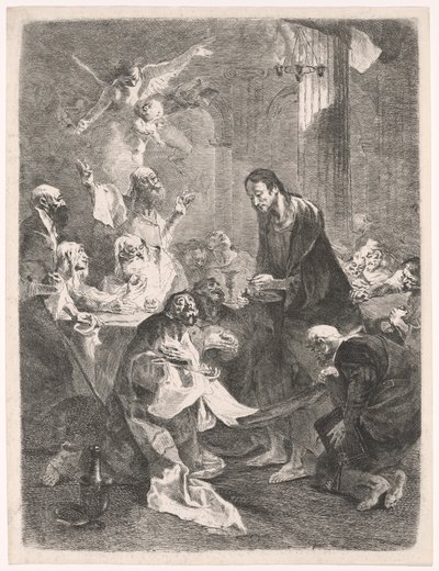 Krisztus és az apostolok szentáldozása alkotó: Franz Anton Maulbertsch