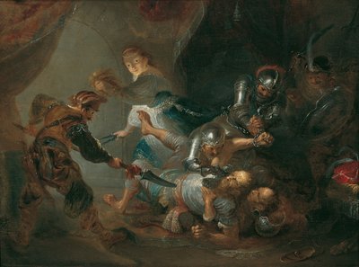 Sámson megvakítása alkotó: Franz Anton Maulbertsch