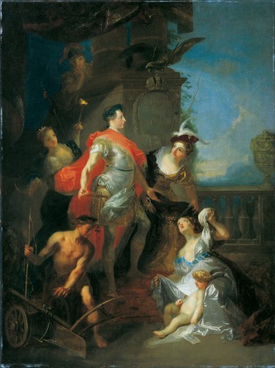 Glorifikation Kaiser Josephs II. alkotó: Franz Anton Maulbertsch