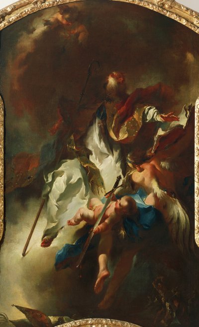Utca. Nárcisz a dicsőségben, 1754 körül, Franz Anton Maulbertsch (1724-17969, olaj, vászon) alkotó: Franz Anton Maulbertsch