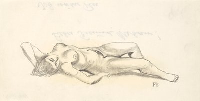 Meztelenül fekve alkotó: Franz Barwig d. Ä.