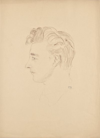 Portrétanulmány Franz Barwig ifjabbról alkotó: Franz Barwig d. Ä.