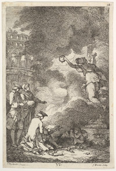 Római látogatás 1764-ben, 1764-ben. alkotó: Franz Edmund Weirotter