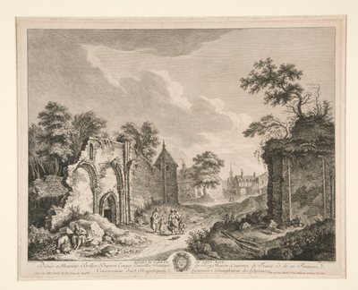 A St. Maur apátság romjai alkotó: Franz Edmund Weirotter
