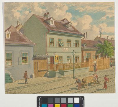 19. kerület, Gymnasiumstraße 87. - Josef Lanner lakó- és halálozási háza alkotó: Franz Gerasch