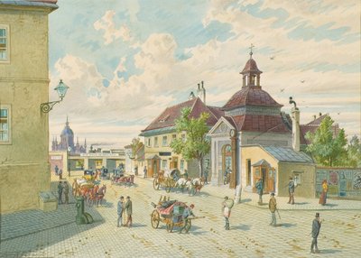 A Matzleinsdorfer vonal Bécsben (Margarethengurtel és Matzleinsdorfer Platz sarok) alkotó: Franz Gerasch