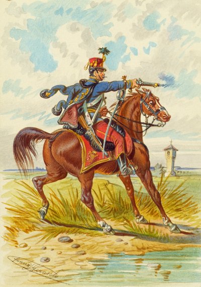 katona lóháton alkotó: Franz Gerasch