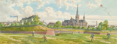 A Westbahn és a Mariahilfer vonal között (a vonal falának képe) alkotó: Franz Gerasch