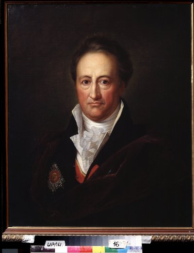Johann Wolfgang von Goethe (1749-1832) szerző portréja (J.W. von Goethe szerző portréja). Gerhard von Kugelgen (1772-1820) festménye, olaj, vászon alkotó: Franz Gerhard von Kugelgen