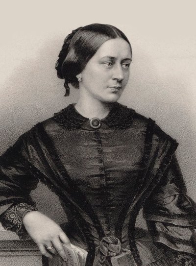 Clara Schumann portréja 1819-1896, 1860. alkotó: Franz Hanfstaengl