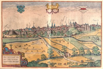 Bethune Pas de Calais-ban, Franciaországban (metszet alkotó: Franz Hogenberg
