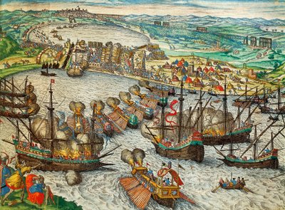 La Goulette és Tunisz elfoglalása V. Károly által alkotó: Franz Hogenberg
