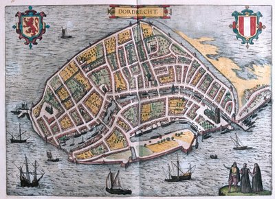 Dordrecht, Hollandia (metszet alkotó: Franz Hogenberg