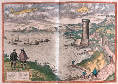 Gaeta vagy Gaete, Olaszország (metszet alkotó: Franz Hogenberg
