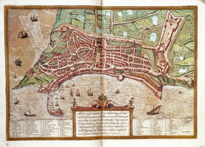 Ancona térképe (metszet alkotó: Franz Hogenberg