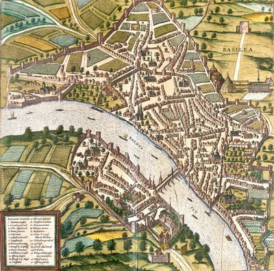 Bale terve (Basilea), Svájc (rézkarc alkotó: Franz Hogenberg