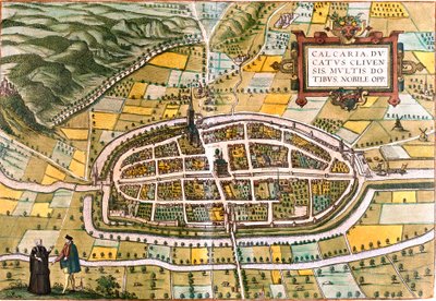Kalkar terve (Calcaria), Németország (rézkarc alkotó: Franz Hogenberg