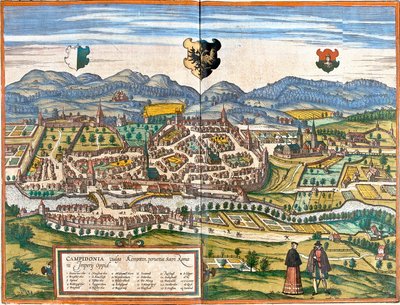Kempten (Campidonia), Németország terve (rézkarc alkotó: Franz Hogenberg