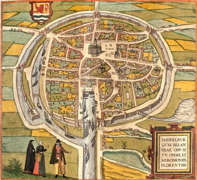 Middelburg (Middelburgum), Hollandia terve (rézkarc alkotó: Franz Hogenberg