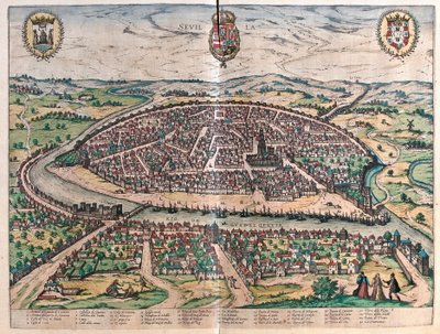 Sevilla, Spanyolország (metszet alkotó: Franz Hogenberg
