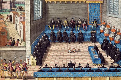 A parlament ülése, június 10 alkotó: Franz Hogenberg