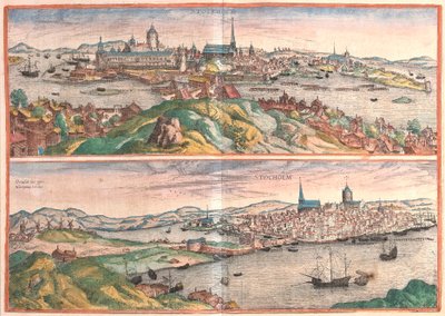 Stockholm, Svédország (metszet alkotó: Franz Hogenberg