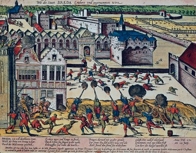 A Haultepenne-i düh 1581-ben (színes metszet) alkotó: Franz Hogenberg