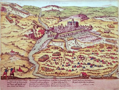 St. Quentin ostroma, 1557. július 27. alkotó: Franz Hogenberg