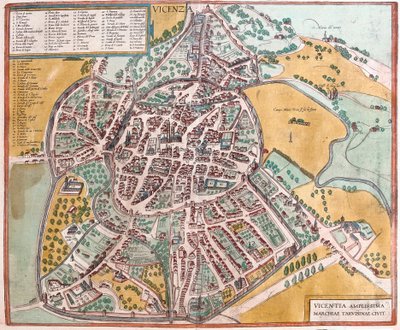 Vicenza, Olaszország (metszet alkotó: Franz Hogenberg